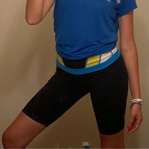 Lululemon sz S reversible waistband Black cycling shorts #cycling